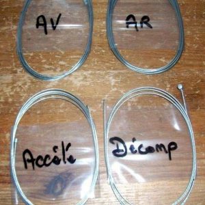 Lot - Kit 4 Câbles : Frein Avant + Frein Arrière + Accélérateur + Décompresseur