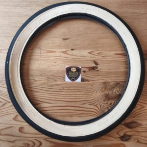 Pneu Deli Tire 1 ¾ 16 Pouce Flanc Crème - Beige - Roue VéloSolex Solex 5000